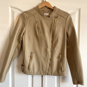 CALVIN KLEIN faux leather women’s jacket. Worn once. Medium